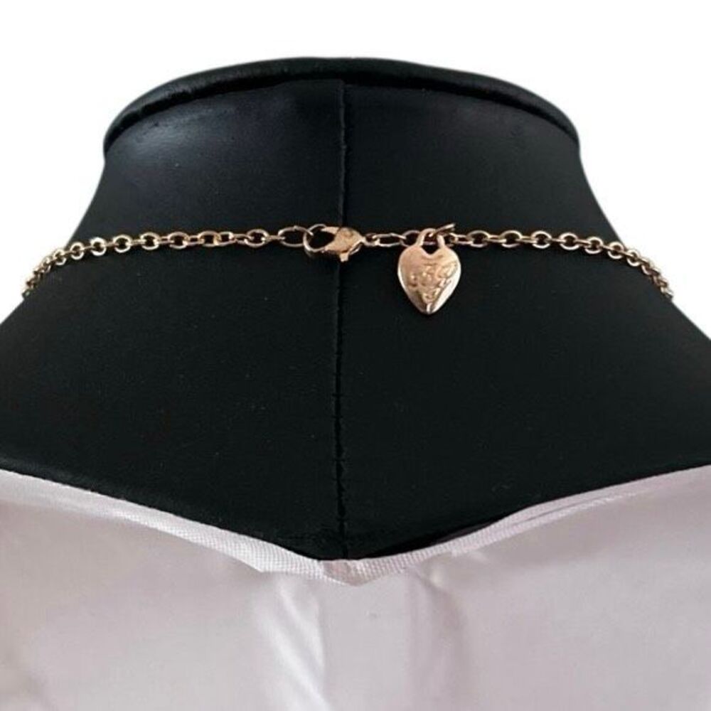 Betsey Johnson Butterfly Pendant Necklace 24" Gold-tone Enameled Hand-Painted - Picture 7 of 8